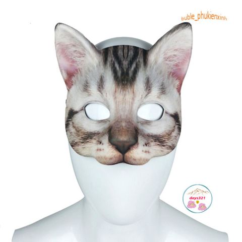 Mặt Nạ Hóa Trang Cáo Nửa Mặt Halloween - Phụ Kiện Độc Đáo Cho Bữa Tiệc Hóa Trang, Tháng 10 Ấn Tượng