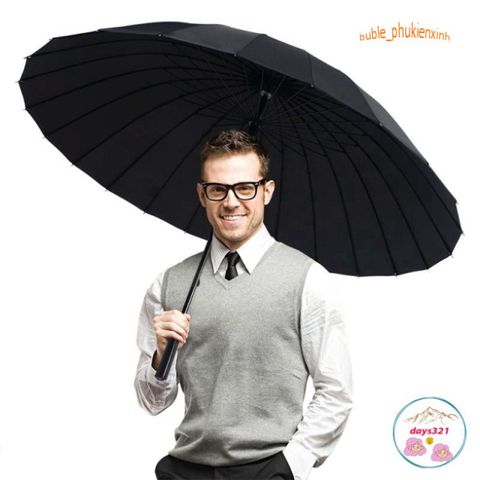 Ô Dù Cầm Tay Siêu To 24 Nan Chống Nước và Chống UV - Dù Che Nắng, Che Mưa Chất Lượng, Thích Hợp Dã Ngoại, Du Lịch