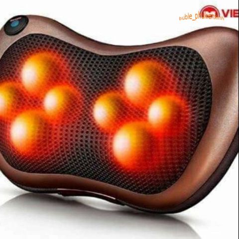 Gối Massage Hồng Ngoại Đa Chức Năng 8 Bi - Giảm Đau Cổ, Vai, Gáy, Sưởi Ấm - Thư Giãn Tại Nhà, Bảo Hành 36 Tháng
