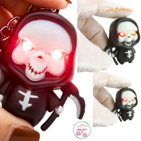 Móc Khóa Thần Chết Phát Sáng LED - Móc Khóa Âm Thanh Kỳ Bí, Phụ Kiện Thú Vị Dành Cho Fan Hâm Mộ Mình