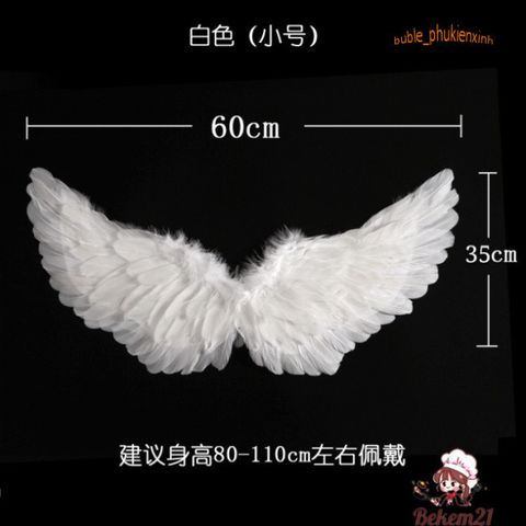 Cánh Thiên Thần Cosplay Trẻ Em - Phụ Kiện Lễ Hội Hóa Trang, Tiệc Tùng, Biểu Diễn, Chất Liệu Lông Vũ Nhẹ và Thoải Mái