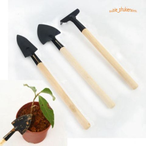 Bộ 3 Dụng Cụ Cuốc Xẻng Mini Đa Năng - Dụng Cụ Làm Vườn và Chăm Sóc Cây Cảnh Cho Tín Đồ Phượt