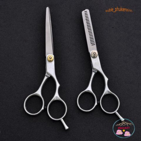 Bộ 2 Kéo Cắt Tỉa Tóc Chuyên Nghiệp Không Gỉ - Dụng Cụ Làm Tóc Tại Nhà và Salon, Hàng Chất Lượng Cao