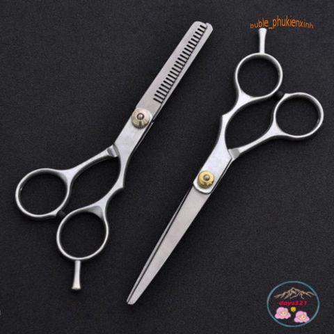 Bộ 2 Kéo Cắt Tỉa Tóc Chuyên Nghiệp Không Gỉ - Dụng Cụ Làm Tóc Tại Nhà và Salon, Hàng Chất Lượng Cao