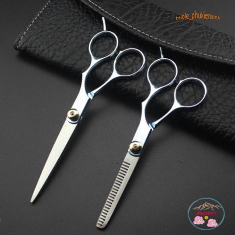 Bộ 2 Kéo Cắt Tỉa Tóc Chuyên Nghiệp Không Gỉ - Dụng Cụ Làm Tóc Tại Nhà và Salon, Hàng Chất Lượng Cao