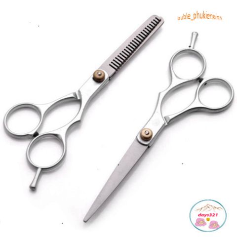 Bộ 2 Kéo Cắt Tỉa Tóc Chuyên Nghiệp Không Gỉ - Dụng Cụ Làm Tóc Tại Nhà và Salon, Hàng Chất Lượng Cao