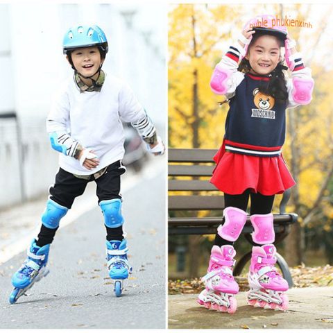 Giày Trượt Patin Phát Sáng Trẻ Em QF Thế Hệ Mới - Batin Cao Cấp (Tặng 2 Thanh Cờ Lê Tháo Lốp)