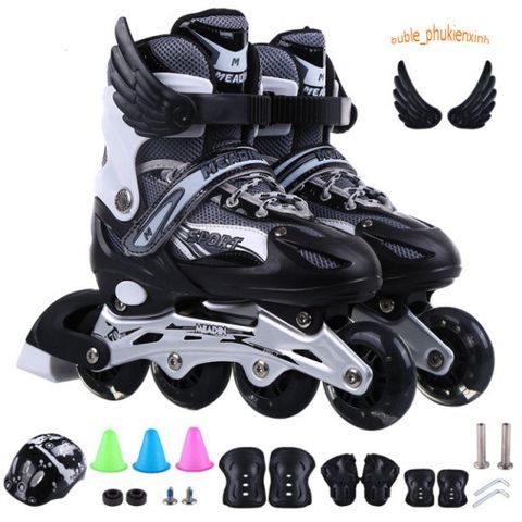 Giày Trượt Patin Phát Sáng Sport QF Thế Hệ Mới cho Trẻ Em và Người Lớn - Tặng 2 Thanh Cờ Lê, Nhiều Màu, Thời Trang, Bảo Hộ An Toàn