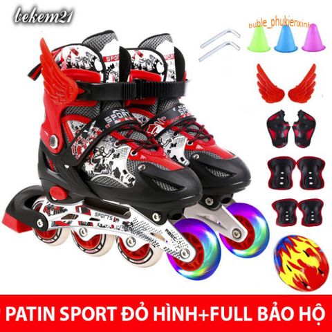 Giày Trượt Patin Phát Sáng QF Thế Hệ Mới Dành Cho Trẻ Em - Nhiều Màu Sắc - Tặng 2 Cờ Lê Tháo Lốp - Đồ Chơi Giáo Dục An Toàn