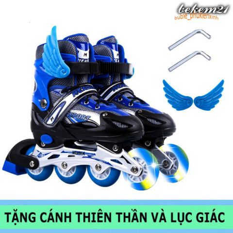 Giày Trượt Patin Phát Sáng QF Thế Hệ Mới Dành Cho Trẻ Em - Nhiều Màu Sắc - Tặng 2 Cờ Lê Tháo Lốp - Đồ Chơi Giáo Dục An Toàn