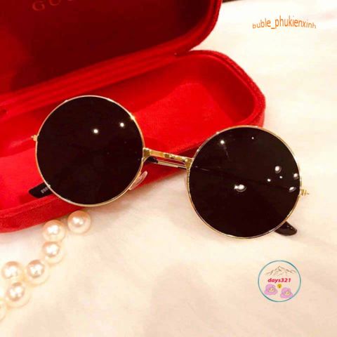 Kính Mát Gọng Tròn Retro Thời Trang Unisex - Kính Râm UV400 Dành Cho Nam Nữ, Phong Cách Thầy Bói Mù Ổn Định