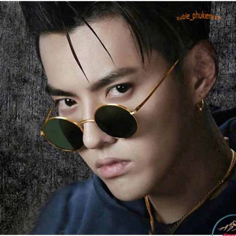 Kính Mát Gọng Tròn Retro Thời Trang Unisex - Kính Râm UV400 Dành Cho Nam Nữ, Phong Cách Thầy Bói Mù Ổn Định