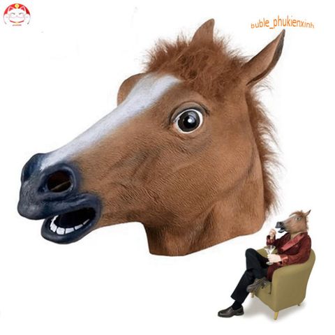 Mặt Nạ Đầu Ngựa Nhiều Màu Sắc - Độc Đáo Cho Tiệc Hóa Trang Halloween, Giáng Sinh, Quà Tặng Thú Vị.