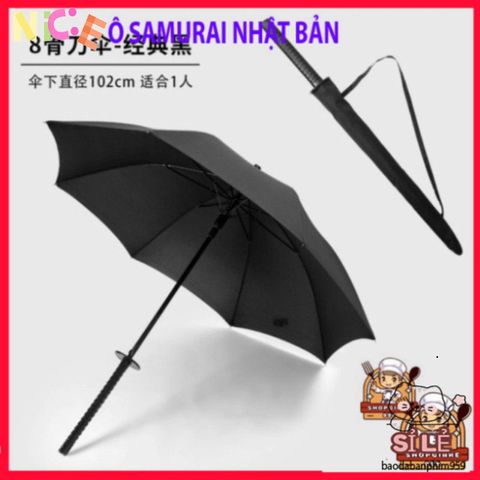 Ô Dù Samurai Nhật Bản Cán Dài - Phong Cách Sang Trọng Cho Nam Nữ, Thiết Kế Độc Đáo Và Tiện Lợi, Thích Hợp Mọi Dịp