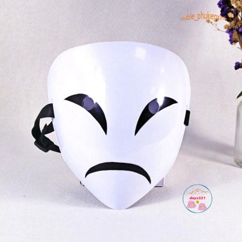 Mặt Nạ Halloween Hình Mặt Cười Trắng HIRUKO - Phụ Kiện Trang Trí Vui Nhộn Cho Tiệc Hóa Trang, Cosplay, Ảnh Chụp Độc Đáo