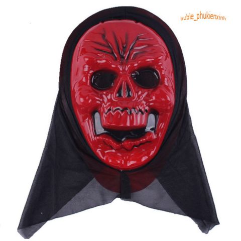 Mặt Nạ Kinh Dị Scream Đen Hood Halloween - Phụ Kiện Hóa Trang Độc Đáo Cho Bữa Tiệc Ma Quái, Nổi Bật & Ấn Tượng