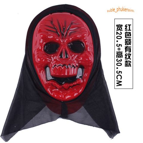 Mặt Nạ Kinh Dị Scream Đen Hood Halloween - Phụ Kiện Hóa Trang Độc Đáo Cho Bữa Tiệc Ma Quái, Nổi Bật & Ấn Tượng