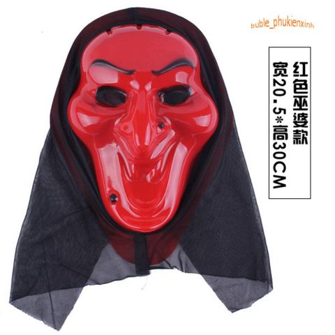 Mặt Nạ Kinh Dị Scream Đen Hood Halloween - Phụ Kiện Hóa Trang Độc Đáo Cho Bữa Tiệc Ma Quái, Nổi Bật & Ấn Tượng