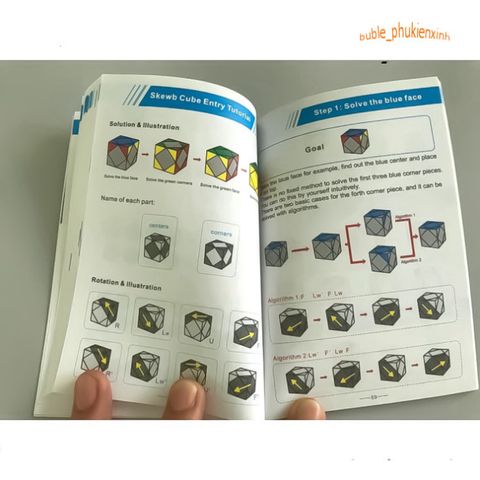 Hướng dẫn giải Rubik từ 2x2 đến 6x6 - Bao gồm Megaminx, Pyraminx và nhiều loại khối Rubik khác cho mọi cấp độ.