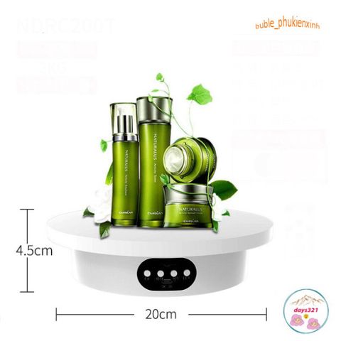 Đế Xoay 360 Độ Trưng Bày Sản Phẩm - Đế Chụp Ảnh Tại Nhà Cung Cấp 2 Màu Đen Trắng, Tiện Lợi Cho Quay Video Chuyên Nghiệp