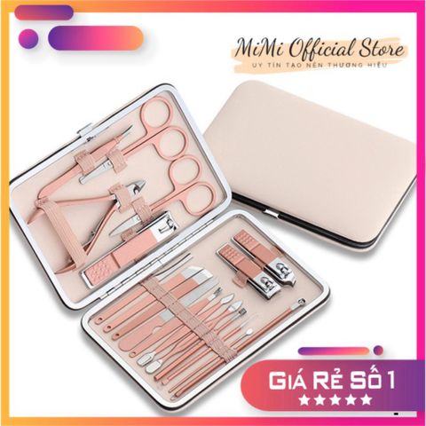 Bộ bấm móng tay 18 chi tiết - Thiết kế gọn nhẹ, tiện dụng, tự làm đẹp tại nhà, an toàn vệ sinh cho đôi tay sạch sẽ.
