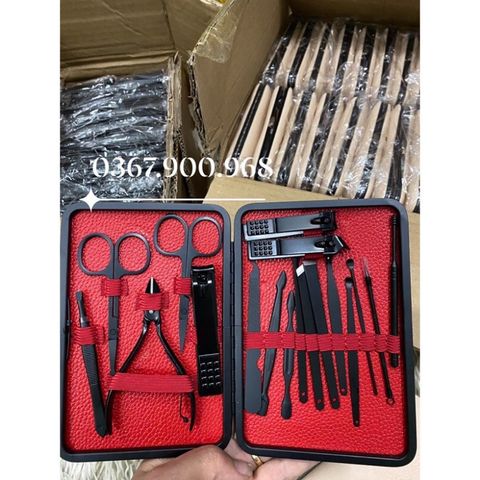 Bộ bấm móng tay 18 chi tiết - Thiết kế gọn nhẹ, tiện dụng, tự làm đẹp tại nhà, an toàn vệ sinh cho đôi tay sạch sẽ.