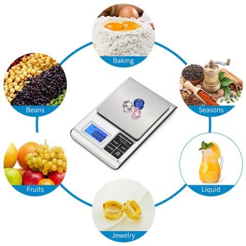 Cân Điện Tử Tiểu Ly Bỏ Túi 5KW - Cân Chính Xác 0.1G Đến 3KG, Chức Năng Trừ Bì, Đơn Vị Đo Đa Dạng, Thiết Kế Sang Trọng