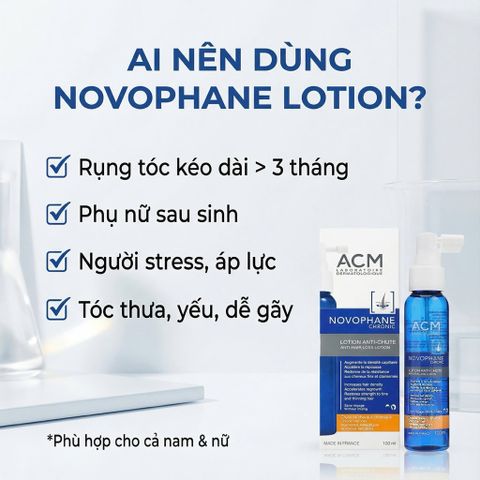 Xịt Chống Hói Novophane ACM 100ml - Giải Pháp Chống Rụng Tóc, Kích Mọc Tóc Dày Khỏe, Cho Da Đầu
