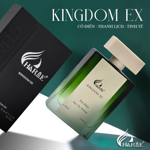 Nước Hoa Nam KINGDOM EX 100ML - Hương Gỗ Phương Đông Sang Trọng, Eau De Parfum Cao Cấp, Lưu Hương Lâu 7-12 Giờ