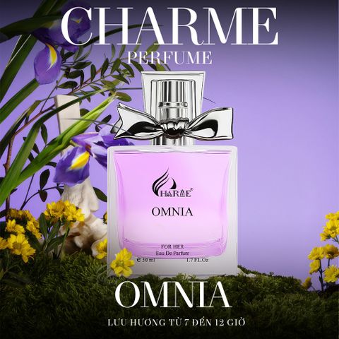 Nước hoa Charme OMNIA 50ML - Hương thơm nữ tính quyến rũ, Floral Fruity phong cách sang trọng, lưu hương lâu, quà tặng hoàn hảo cho phái đẹp
