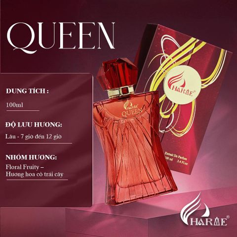 Nước Hoa Nữ Charme QUEEN 100ML - Hương Hoa Cỏ Trái Cây Sang Trọng, Quyến Rũ, Độc Đáo, Duy Trì Lưu Hương Lâu 7-12 Giờ