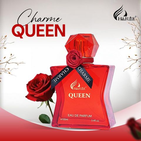 Nước Hoa Nữ Charme QUEEN 100ML - Hương Hoa Cỏ Trái Cây Sang Trọng, Quyến Rũ, Độc Đáo, Duy Trì Lưu Hương Lâu 7-12 Giờ
