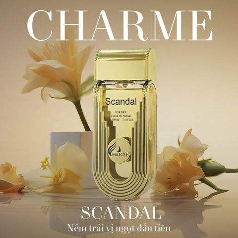 Nước Hoa Nữ Charme SCANDAL 100ML - Hương Hoa Cỏ Phương Đông Quyến Rũ Bí Ẩn, Phong Cách Hiện Đại, Sexy, Sang Trọng