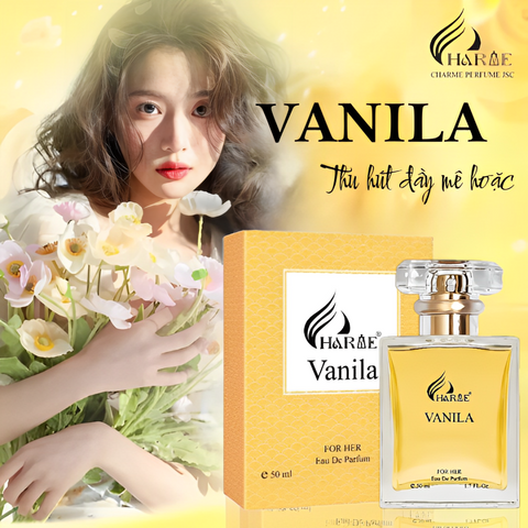 Nước Hoa Nữ Charme Vanila 50ML - Hương Ngọt Ngào, Phong Cách Nữ Tính, Lưu Hương Lâu, Quà Tặng Tuyệt Vời.