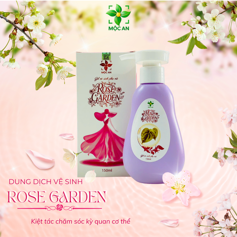 [MUA 1 TẶNG 1] Dung Dịch Vệ Sinh ROSE GARDEN MỘC AN 150ml - Chiết Xuất Lá Trầu Không, Nha Đam, Tía Tô, Bạc Hà - Ngăn Ngừa Viêm Nhiễm, Kháng Khuẩn