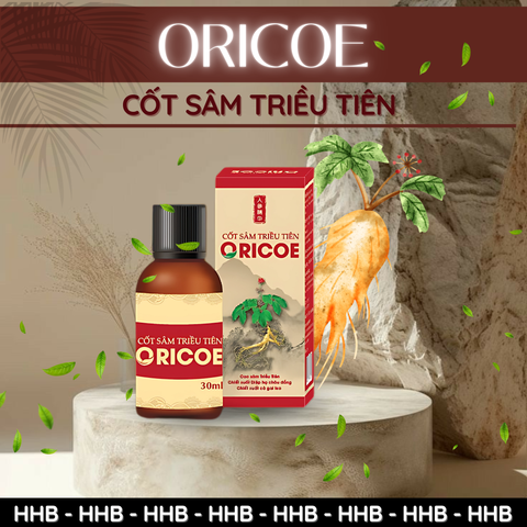 Cốt Sâm Triều Tiên Oricoe 30ml - Tinh Chất Nhân Sâm Bồi Bổ Sức Khỏe, Tăng Cường Đề Kháng, Giảm Mệt Mỏi