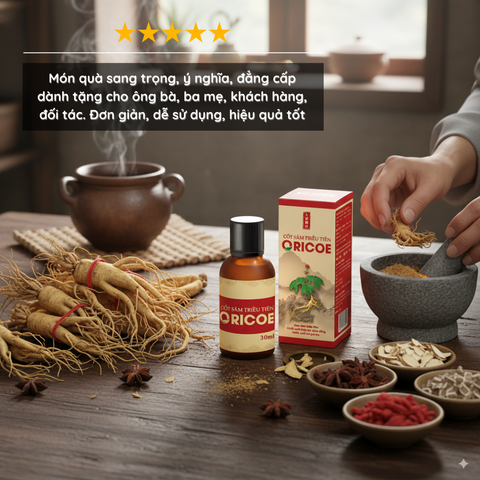 Cốt Sâm Triều Tiên Oricoe 30ml - Tinh Chất Nhân Sâm Bồi Bổ Sức Khỏe, Tăng Cường Đề Kháng, Giảm Mệt Mỏi