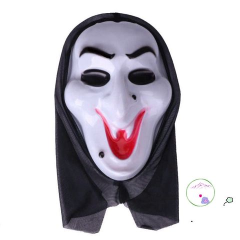 Bộ Cosplay Vô Diện Halloween - Áo choàng đen và mặt nạ trắng, hoàn hảo cho tiệc hóa trang và lễ hội anime Nhật Bản