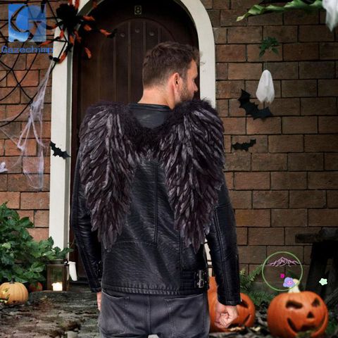 Cánh Thiên Thần Halloween Lông Vũ 3D Đáng Yêu - Phụ Kiện Cosplay Độc Đáo Cho Tiệc Hóa Trang & Biểu Diễn