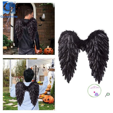 Cánh Thiên Thần Halloween Lông Vũ 3D Đáng Yêu - Phụ Kiện Cosplay Độc Đáo Cho Tiệc Hóa Trang & Biểu Diễn