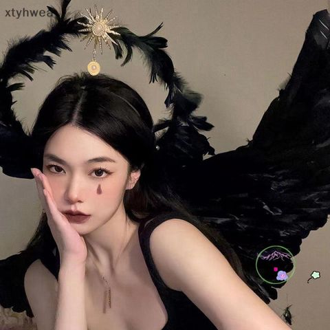 Chiếc Mũ Baroque Lông Vũ Tiara - Phụ Kiện Hóa Trang Thời Thượng Cho Bữa Tiệc và Halloween, Chất Liệu Cao Cấp