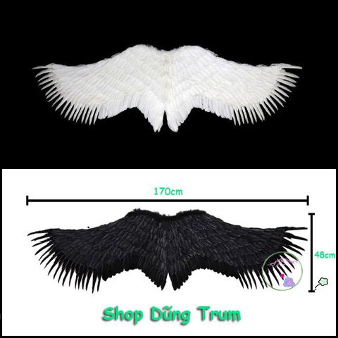 Đôi cánh thiên thần khổng lồ cho người lớn - Phụ kiện hóa trang ấn tượng cho buổi biểu diễn, chụp ảnh, size đa dạng