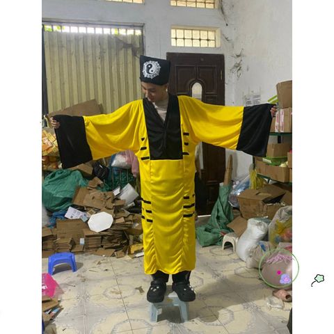 Bộ đồ hóa trang thầy pháp bắt ma - Trang phục cosplay pháp sư, cương thi, Vô Diện cho trẻ em và người lớn - Thời trang Halloween