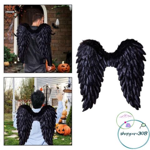 Cánh Thiên Thần Lông Vũ Cho Trẻ Em - Phụ Kiện Hóa Trang Halloween Tuyệt Đẹp Với Dây Đàn Hồi, Thích Hợp Cho Lễ Hội và Cosplay