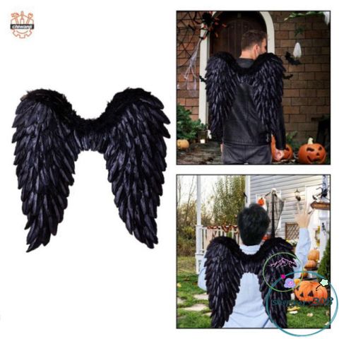 Cánh Thiên Thần Lông Vũ Cho Trẻ Em - Phụ Kiện Hóa Trang Halloween Tuyệt Đẹp Với Dây Đàn Hồi, Thích Hợp Cho Lễ Hội và Cosplay