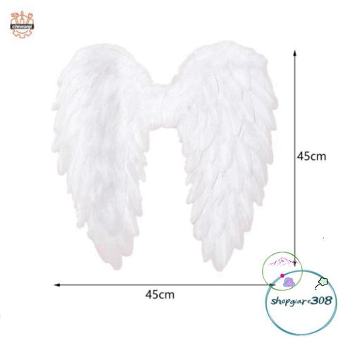 Cánh Thiên Thần Lông Vũ Cho Trẻ Em - Phụ Kiện Hóa Trang Halloween Tuyệt Đẹp Với Dây Đàn Hồi, Thích Hợp Cho Lễ Hội và Cosplay
