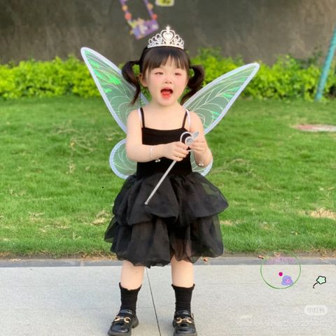 Cánh Thiên Thần Lấp Lánh Công Chúa Cô Tiên Cho Bé Gái - Đồ Hóa Trang Halloween và Trung Thu, Kích Thước Phù Hợp 60x48 cm