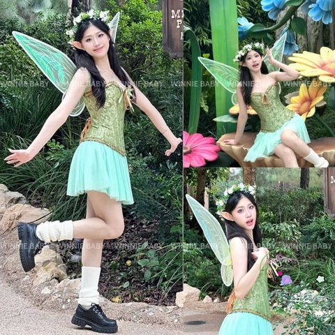 Cánh Thiên Thần Lấp Lánh Công Chúa Cô Tiên Cho Bé Gái - Đồ Hóa Trang Halloween và Trung Thu, Kích Thước Phù Hợp 60x48 cm