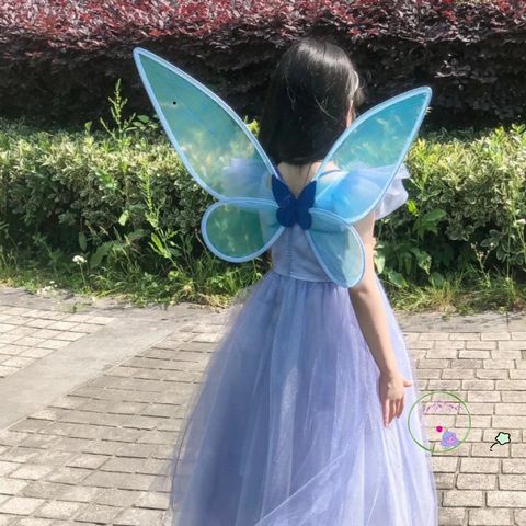 Cánh Thiên Thần Lấp Lánh Công Chúa Cô Tiên Cho Bé Gái - Đồ Hóa Trang Halloween và Trung Thu, Kích Thước Phù Hợp 60x48 cm