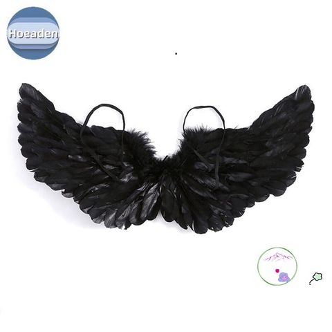 Cánh Thiên Thần Đen Trắng Cosplay - Trang Phục Hóa Trang Cho Trẻ Em & Người Lớn - Quà Tặng Sinh Nhật 60x35cm/80x40cm